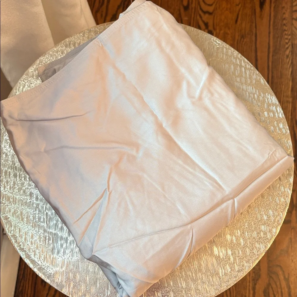 QUINCE Bamboo Duvet Cover King Cal King Set Light Gray